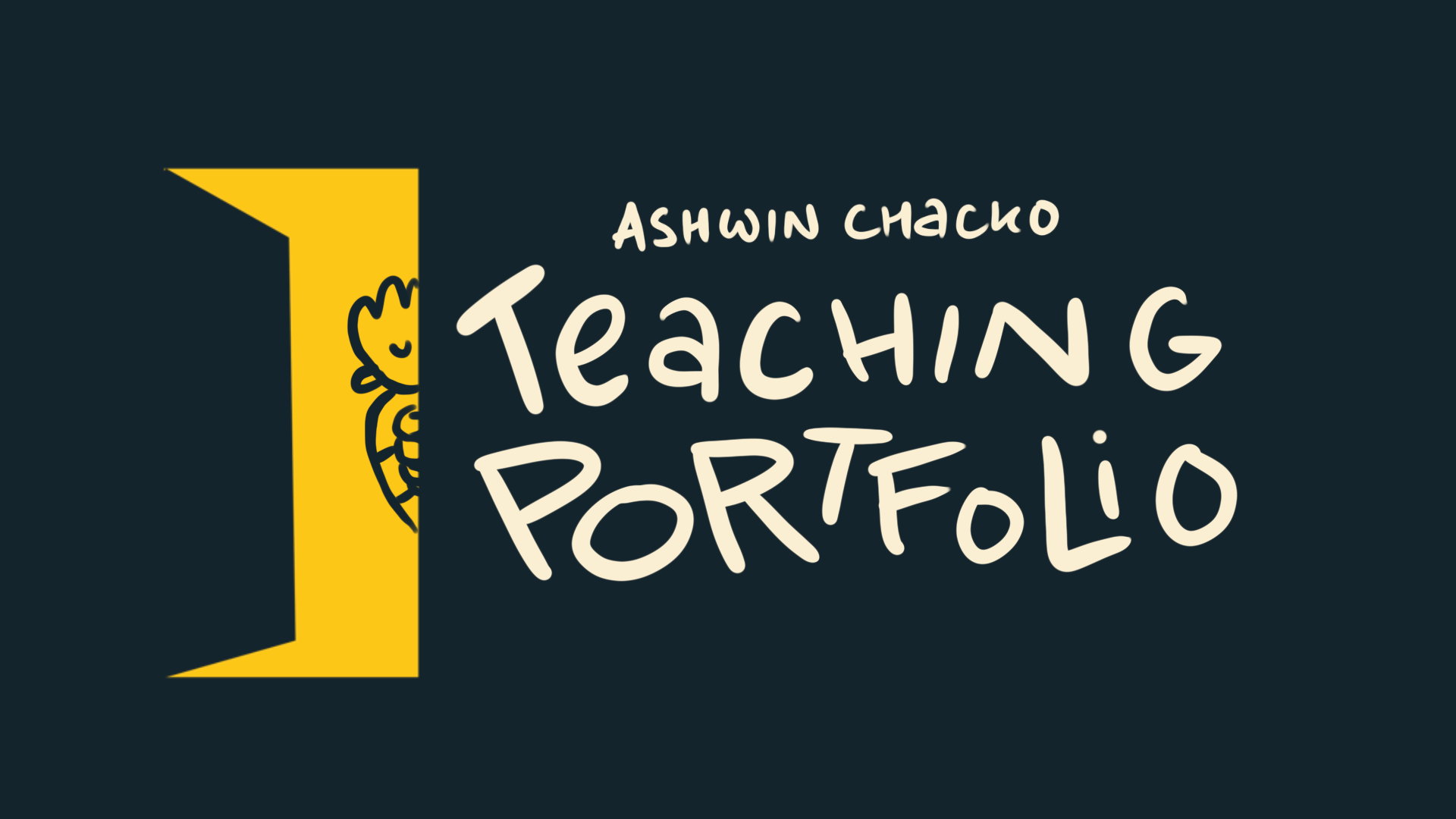 Teaching Portfolio (Handwritten/Chalk Style)